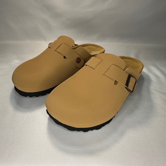 NWT Birkenstock Boston Clog Tan Size 8 8.5 Women’s 39 - Picture 3 of 7